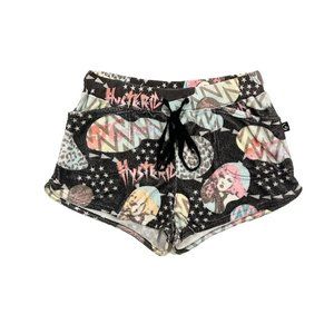 Hysteric Glamour Logo Graphic Terry Cloth Drawstring Shorts